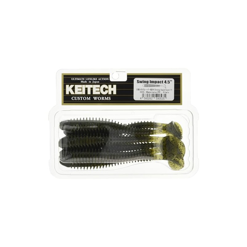 KEITECH(ケイテック) ルアー スイングインパクト 3インチ 102 ウォーターメロンペッパー