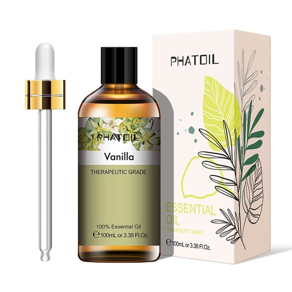 PHATOIL Aroma Oil, Vanilla, 3.4 fl oz (100 ml), Essential