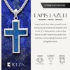 RTZN® Lapis Lazuli Cross Necklace for Men – Premium Handcrafted