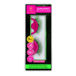 Pinky Goat Glow effect Ghostly Green Lash Pre-Glued