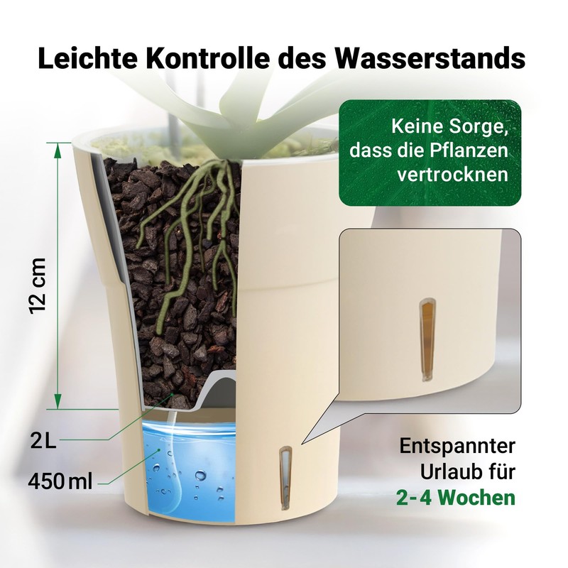 Happy Plants Orchid Pot D 14.7 cm Flower Pot with