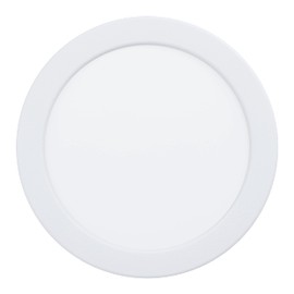 EGLO Alange LED Recessed Spotlight, Round Ceiling Light, Ceiling Light Made of Metal and Plastic in White, Recessed Light in Warm White, Diameter 16.6 cm
