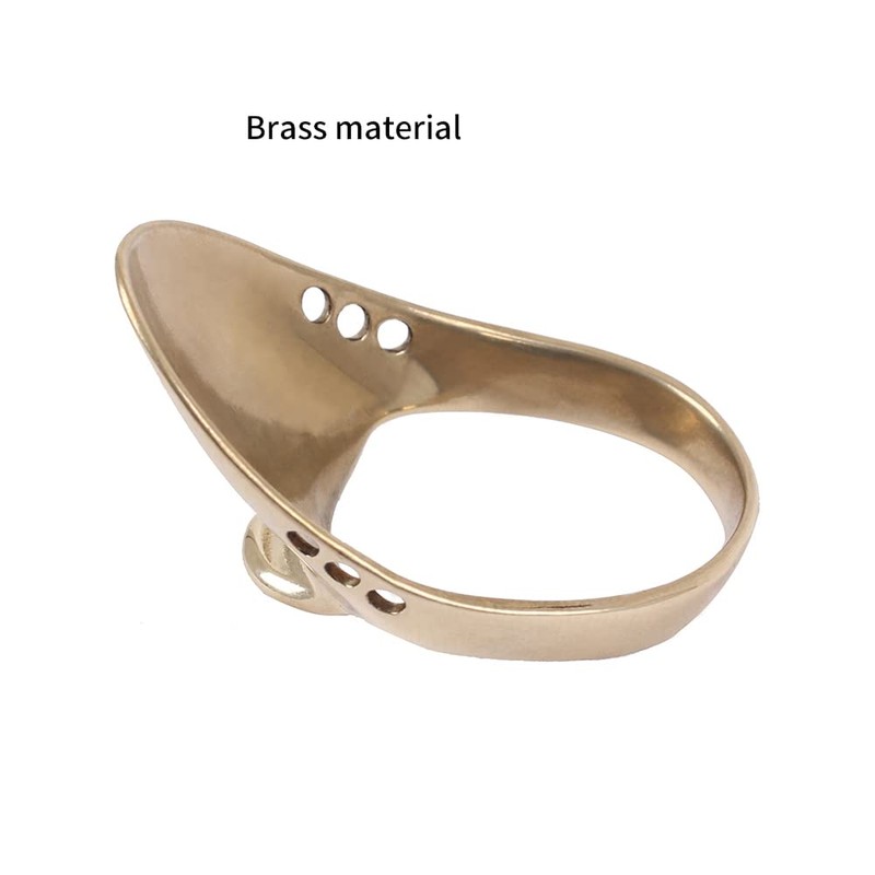 SOPOGER Archery Thumb Ring Horse Bow Brass Thumb Draw Release