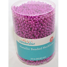 50 Metallic Beaded Necklaces