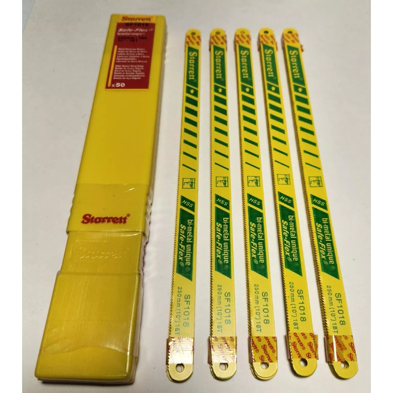 Starrett 50 Starrett Greenstripe Hacksaw Blades 10”X 18T SF1018 Sealed