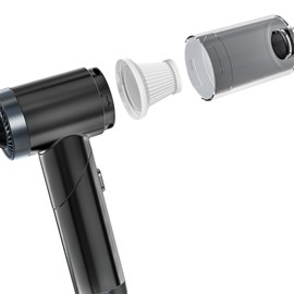 Mulcort Car Vacuum Cleaner Portable Handheld Cordless Vacuum Multifunctional Blowing Dust Inflation Vacuum Cleaner for Car Home Swimming Ring Air Cushion Beds