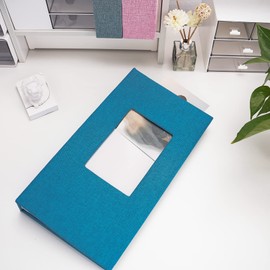 Vienrose Linen Photo Album 420 Pockets for 4x6 Photos Fabric Cover Photo Books Slip-in Picture Albums for Wedding Baby Vacation