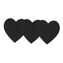 Mikinona 3Pcs Simple Coaster Japanese Rock Design Heat Resistant Cup Mat for Table Protection Unique Heart Shape for Home Decor and Everyday Use