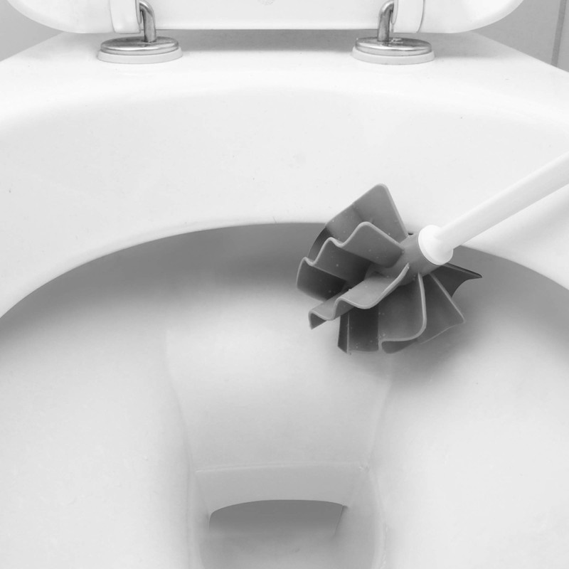 SAUBA LOOWY Single Classicline Toilet Brush without Bristles, White