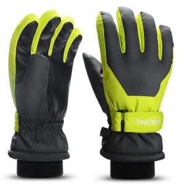 ThxToms Kids Winter Gloves Waterproof Ski Snowboard Gloves for Ourdoor Sports, Boys and Girls Cold Weather Bike Gloves