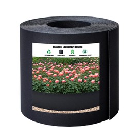 40ft Landscape Garden Edging 7.5 Inch Tall, Dark Gray