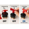 MGI SpeedWare Battery Isolator Disconnect Kill Switch for 12v/24v Automotive