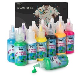 Mr. Pen- 3D Fabric Paint Set, 12 Colors, 0.67 oz, 3D Paint for Fabric Paint for Clothes