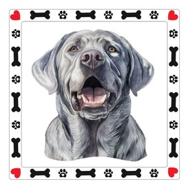 Silver Lab Labrador Retriever Dog Sticker Decal A945 Vinyl Stickers Decal for Wall, Laptop, Truck, Car Bumper Sticker 3 Inches