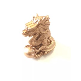 2024 LUCKY CHINESE YEAR OF THE GOLDEN DRAGON STATUE FIGURINE