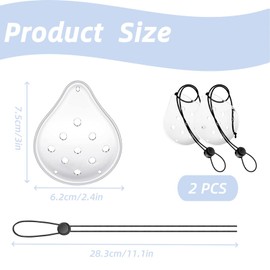 2 Pcs Transparent Eye Shield, 9 Hole Ventilated Eye Protection Patches,Breathable Eye Masks,Adjustable Durable Protective Eye Masks for Adults, Eye Care Accessories,Plastic Eye Shield Eye Patch