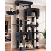 Heybly Cat Tree, 76-Inch Tall Heavy Duty Cat Tower for