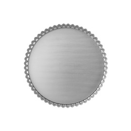 Mermaid Samuel Groves 1817 Fluted Flan Silver Anodised Loose Base (10")