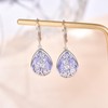 Birthstone Earrings for Women Drop Strap Earrings Filigree Hook Earrings