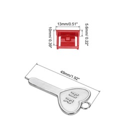 MECCANIXITY 12 Port Blocker Locking USB Port/Dust PC Blocker with Coded Key,Red