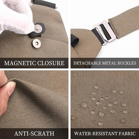 Anti Theft Crossbody Bag, One Shoulder Chest Sling Bag Multi Pockets Slim Anti Theft Travel Purse for Women & Men