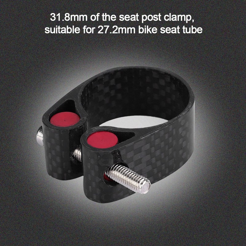 31.8mm Carbon Fiber Mountain Bike Bicycle Seat Post Clamp Quick