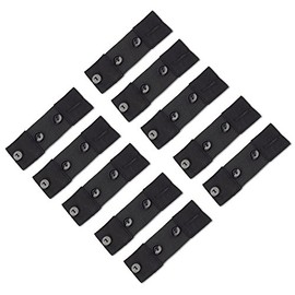 Elastic Waist Button Extender 10-Pack - Adds 4.5 to 7 inches to The Waistline