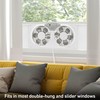HOLMES 9" Twin Digital Window Fan, Reversible Airflow Blades, In/Out