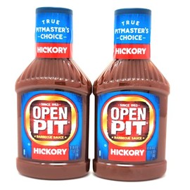 Open Pit Hickory Barbeque Sauce 18 oz (pack of 2) - Great for BBQ Ribs or Chicken