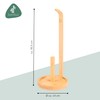 eluno Natural Design Bamboo Kitchen Roll Holder Practical Roll Holder