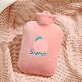 Insulated water bag, hot water compress, mini water hot pack, heated bag, hot water, cold compress, pack hand warmer pink 10ea