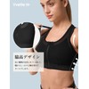 Yvette Sports Bra, Non-Swaying, Firm Support, Training Wear, Mesh Material,