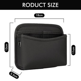 1 Piece Car Storage Bag, Pu Leather Car Side Bag, Multifunctional Car Storage Bag, Car Accessories Pocket, Portable Car Trash Can