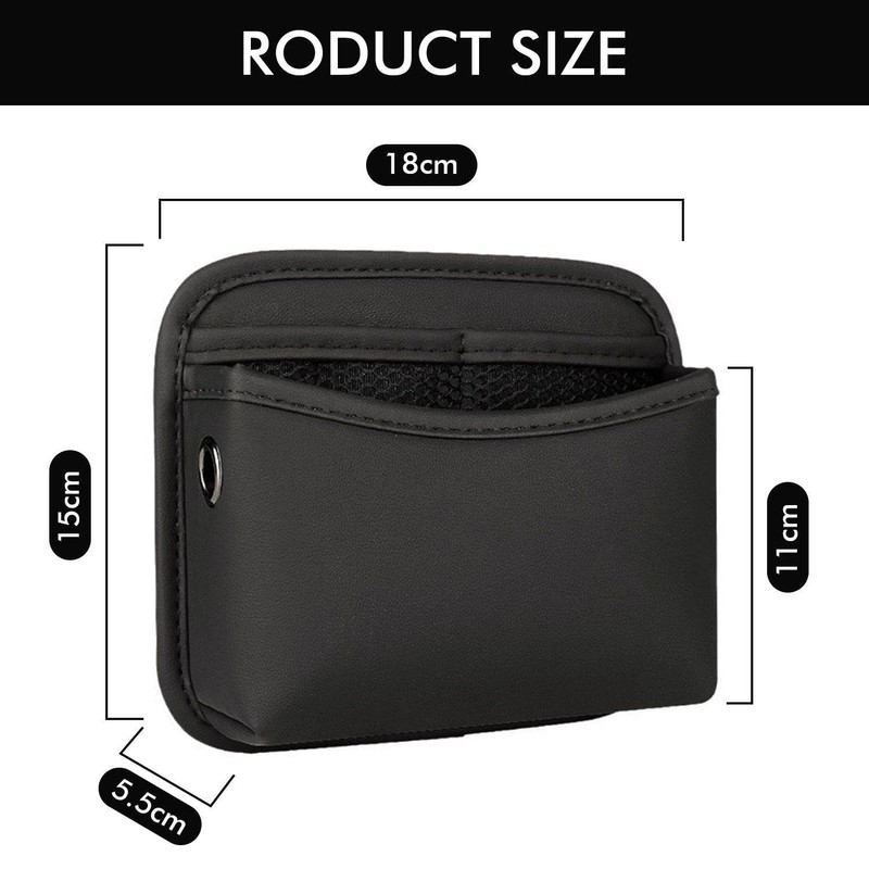 1 Piece Car Storage Bag, Pu Leather Car Side Bag,