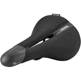 Terry Fisio ClimaVent Gel Men Saddle with Light FeC Steel Frame and ClimaVent Outer Material in Black, Seat Width: 9 cm - 12 cm, 423 003 70