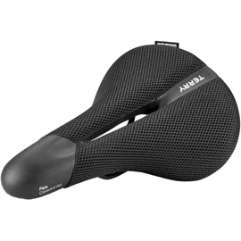 Terry Fisio ClimaVent Gel Men Saddle with Light FeC Steel Frame and ClimaVent Outer Material in Black, Seat Width: 9 cm - 12 cm, 423 003 70