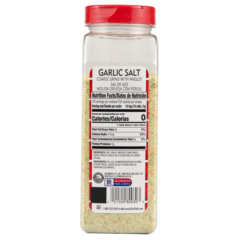 Lawry's Coarse Grind Garlic Salt with Parsley, 28 oz -