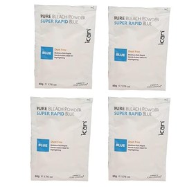 ican london dust free rapid blue hair bleach powder 4 X 80 g