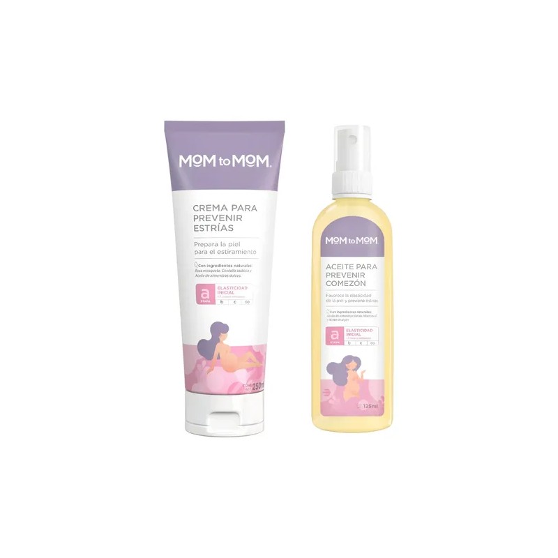Mom To Mom Kit Antiestrías Para Mujer En Embarazo
