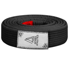 Antares Athletics Vintage Series BJJ Belt for Men & Women Brazilian Jiu Jitsu Belt for Jiu Jitsu Gi (Vintage Black, A1)