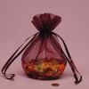 Plum Organza Bags with Round Bottom | Quantity: 30 |