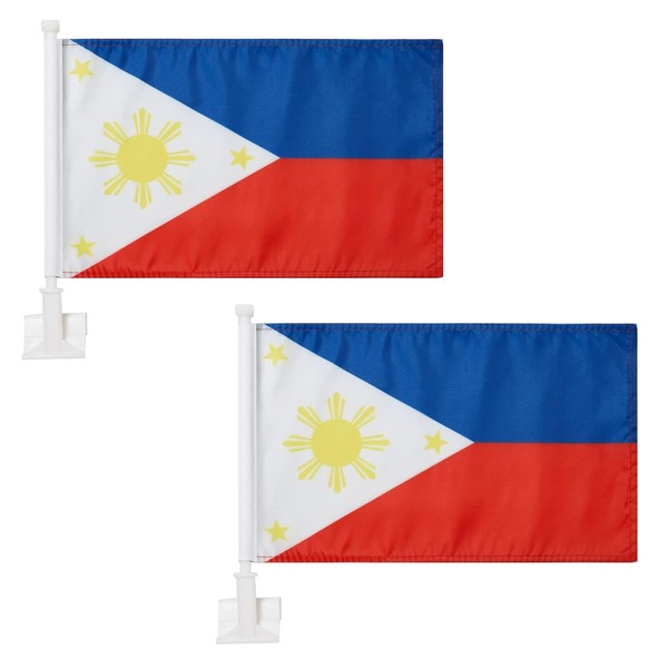 Kind Girl 2 Pack Philippines Filipinos Car & Home Flag,
