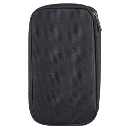 TRAVELUS Passport Holder Wallet RFID Blocking  Document Organizer Clutch Bag -BLACK