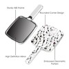 BUNCHBRAVO Compact Hand Mirror - Diamond Pattern, Square Handheld Vanity