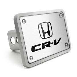 iPick Image Made for Honda CR-V UV Graphic Brushed Billet Aluminum 2 inch Tow Hitch Cover