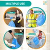 PlasticMill Heavy Duty Trash Bags - Blue Garbage Bags -