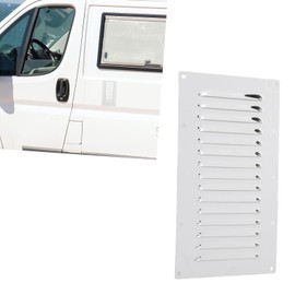 Asixxsix 9 X 5inch Rectangular Louvered Air Vent, Stainless Steel 15 Slots Louvered Vent Grille Boat Vent Ventilation Ventilator Cover for Marine Accessories Boats Ships Yachts