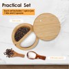 SAEHAEYEE Salt and Pepper Bowl, Bamboo Salt and Pepper Box
