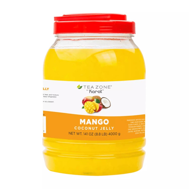 Tea Zone Mango Coconut Jelly (B2008, 8.8 lbs) for Boba/Milk