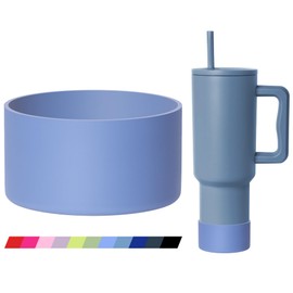 Lpaacat Silicone Boot for Simple Modern 40 oz Trek/Trek Pivot Tumbler with Handle, Anti-Slip Bottom Bumper Silicone Sleeve fit Simple Modern 24/30oz Tumbler (Royal Blue)